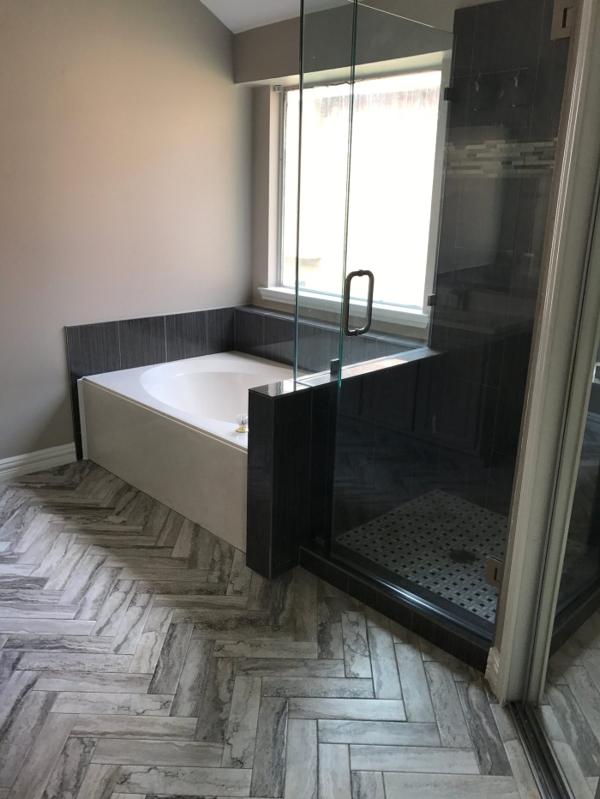 Tub & glass shower