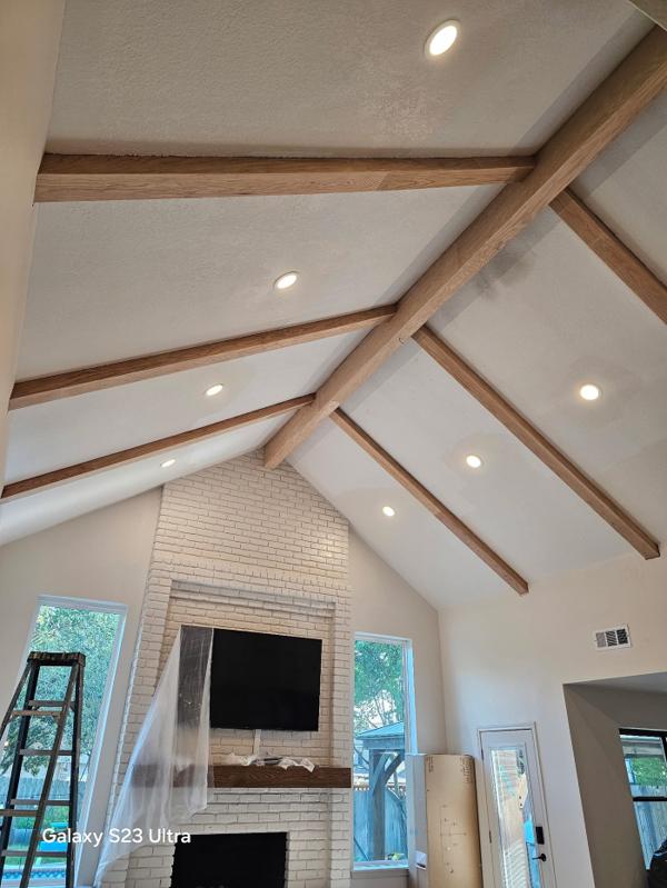 Vaulted ceiling beams